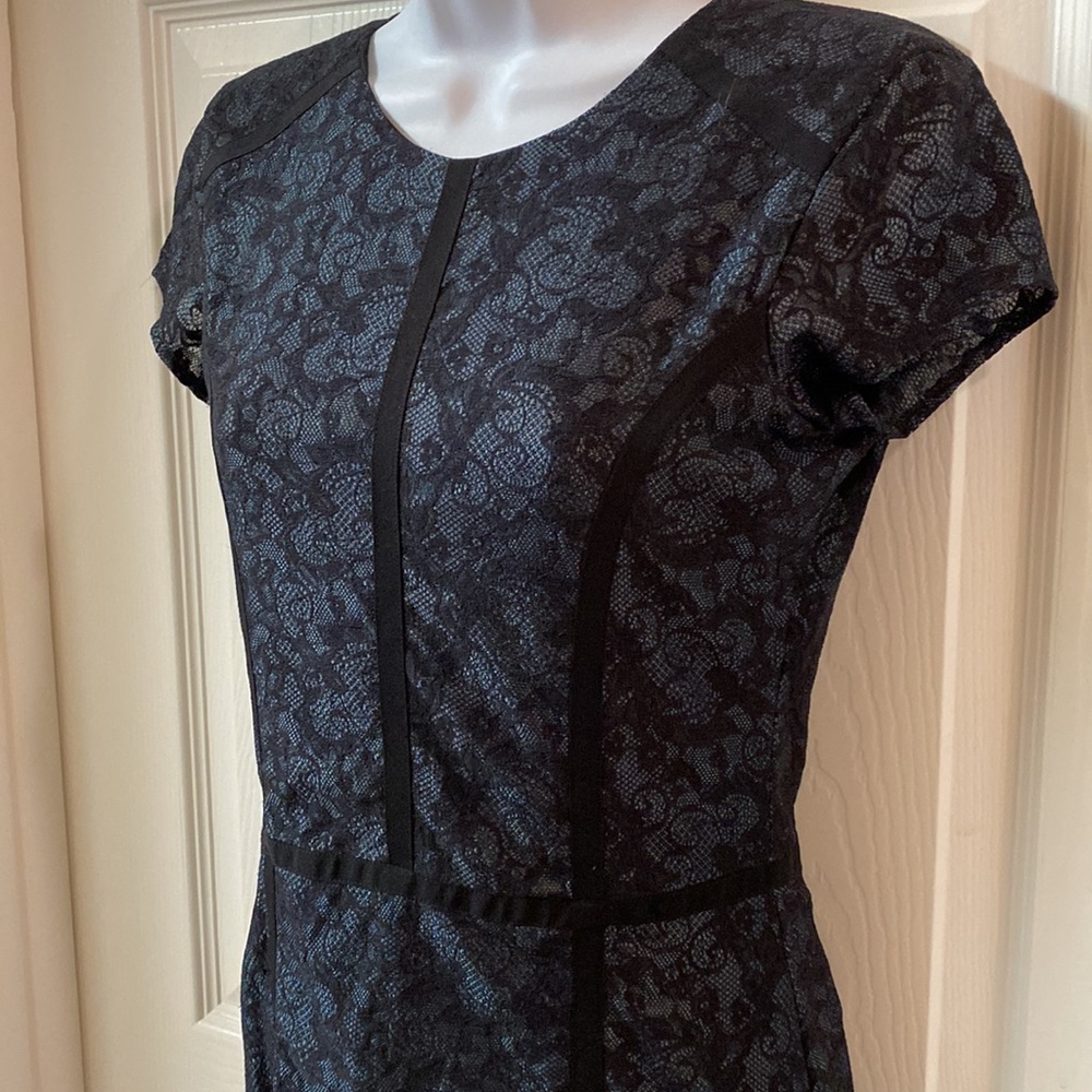 Parker midnight blue lace dress size M